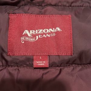 Mens Burgundy puffer vest